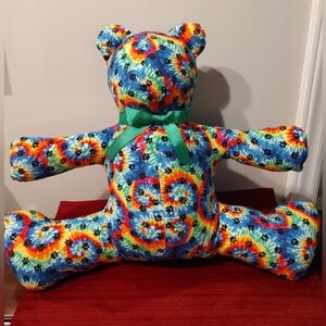 Groovy Colorful Handmade Teddy Bear